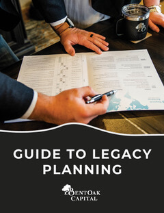 the cover of BentOak Capital's eBook titled Guide to Legacy Planning