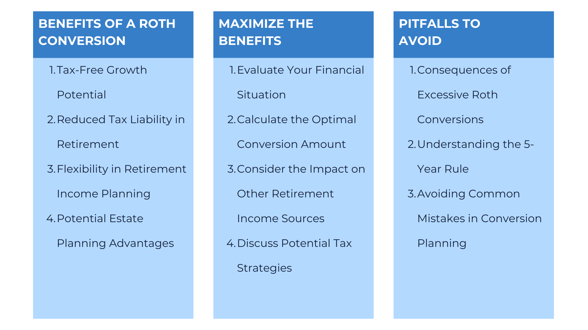 roth conversion benefits and pitfalls